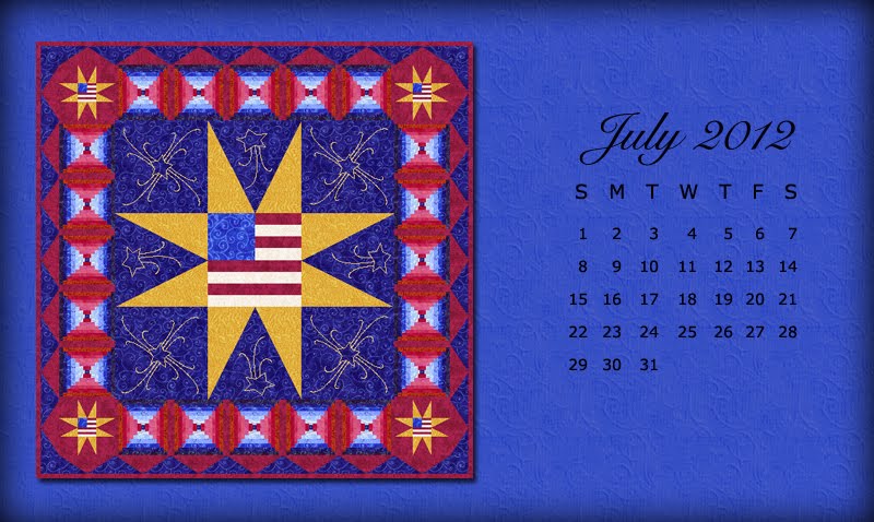 Cabinquilter S July Desktop Calendar