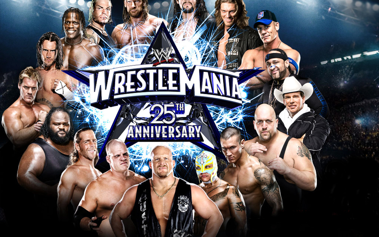 Wrestlemania 25th Anniversary WWE Wallpaper