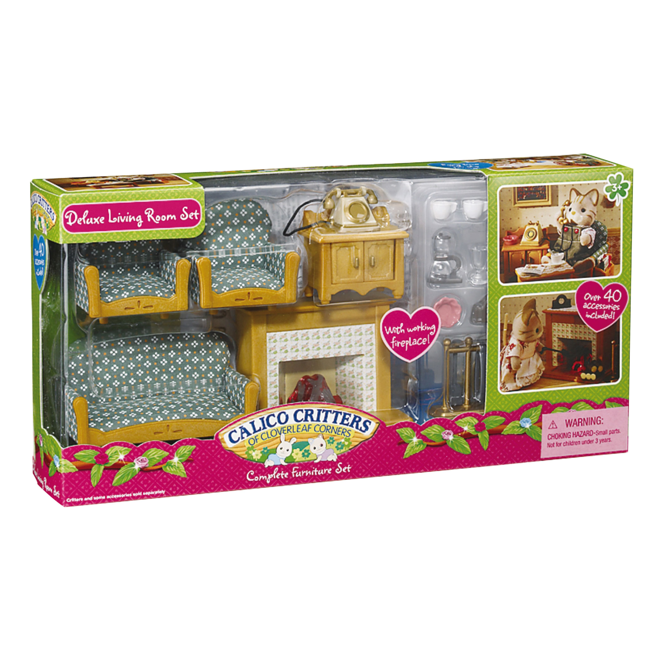 calico critters deluxe living room set