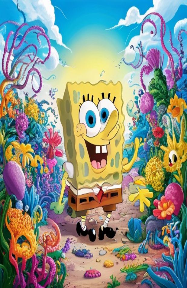 Spongebob Flower Background