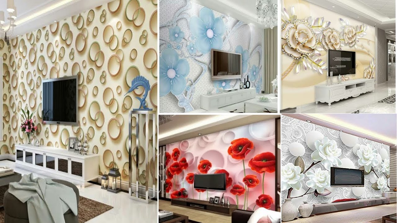 3d wallpaper for tv cabinet