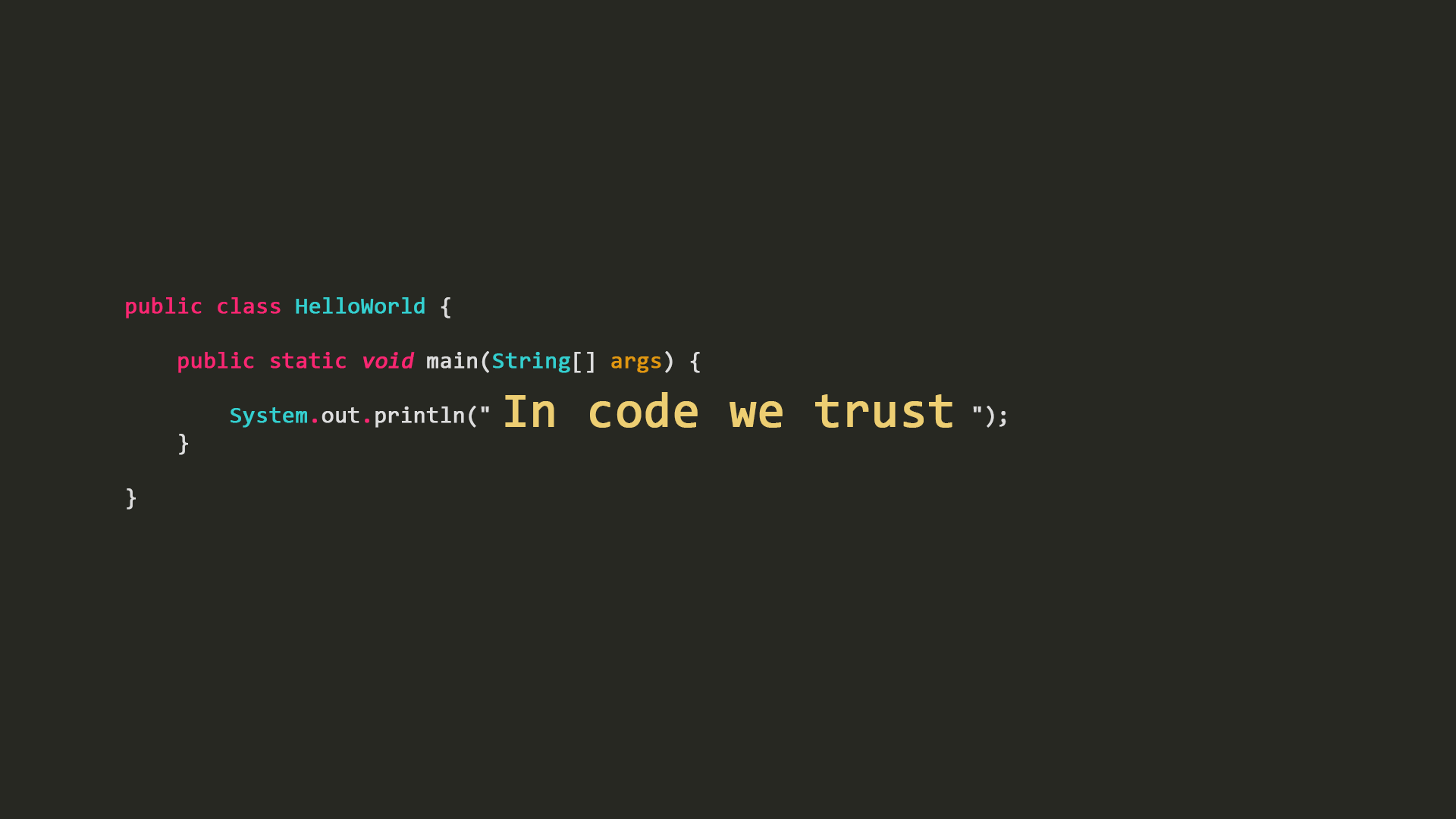 In Code We Trust Wallpaper