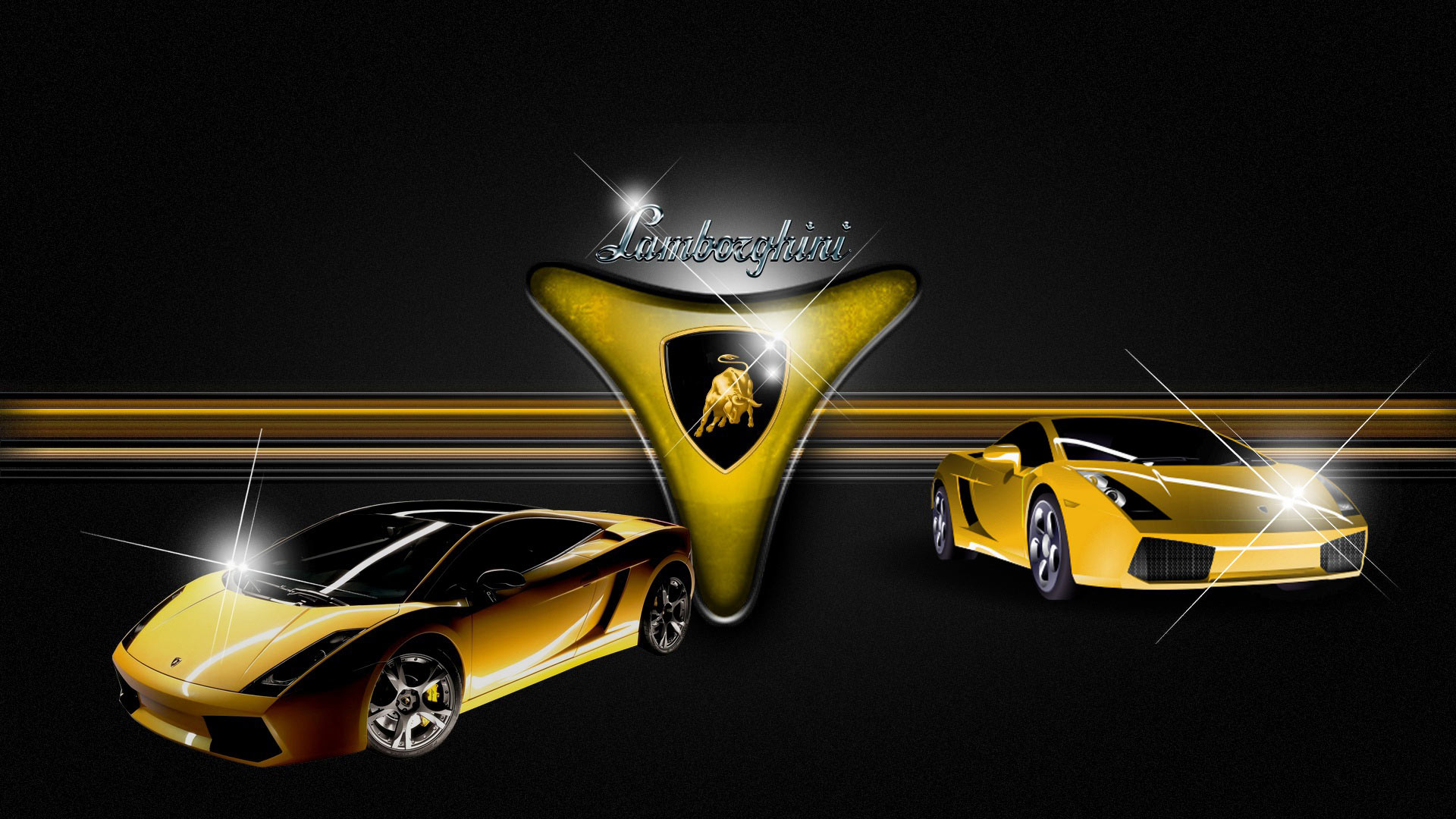 3d Car Logo Lamborghini Wallpaper
