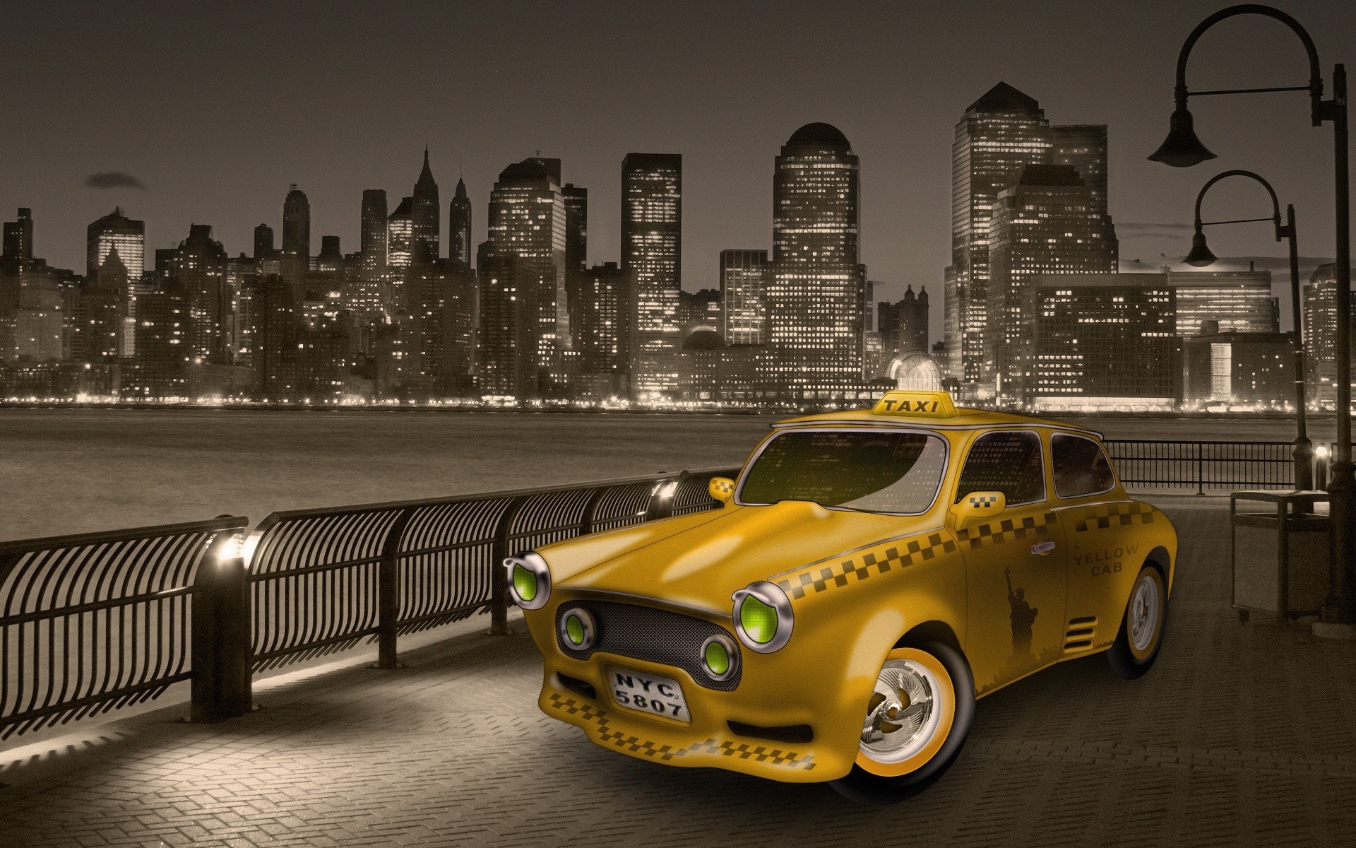 New York City Taxi Cab Wallpaper Allwallpaper In Pc En
