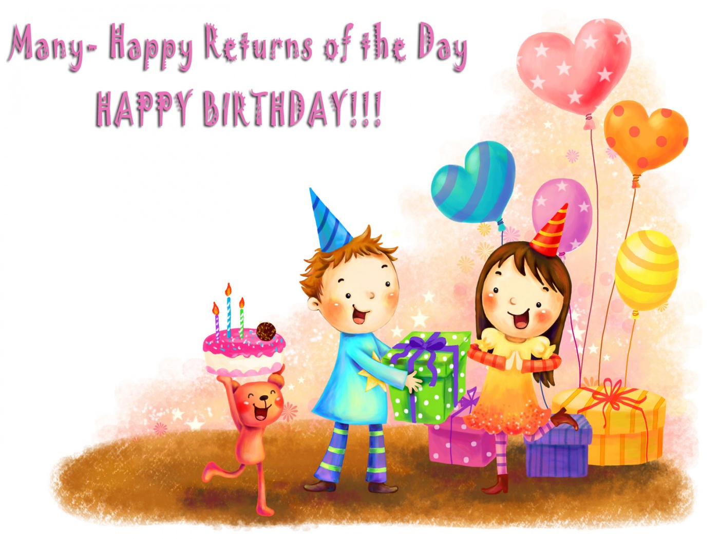 Free download happy birthday sister greeting cards hd wishes wallpapers  free Hot [1400x1050] for your Desktop, Mobile & Tablet | Explore 49+ Animated  Happy Birthday Wallpapers | Happy Birthday Background, Happy Birthday