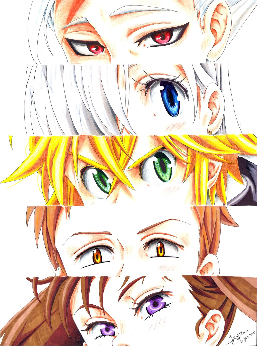 Nanatsu No Taizai Ban Elizabeth Meliodas King Diane HD