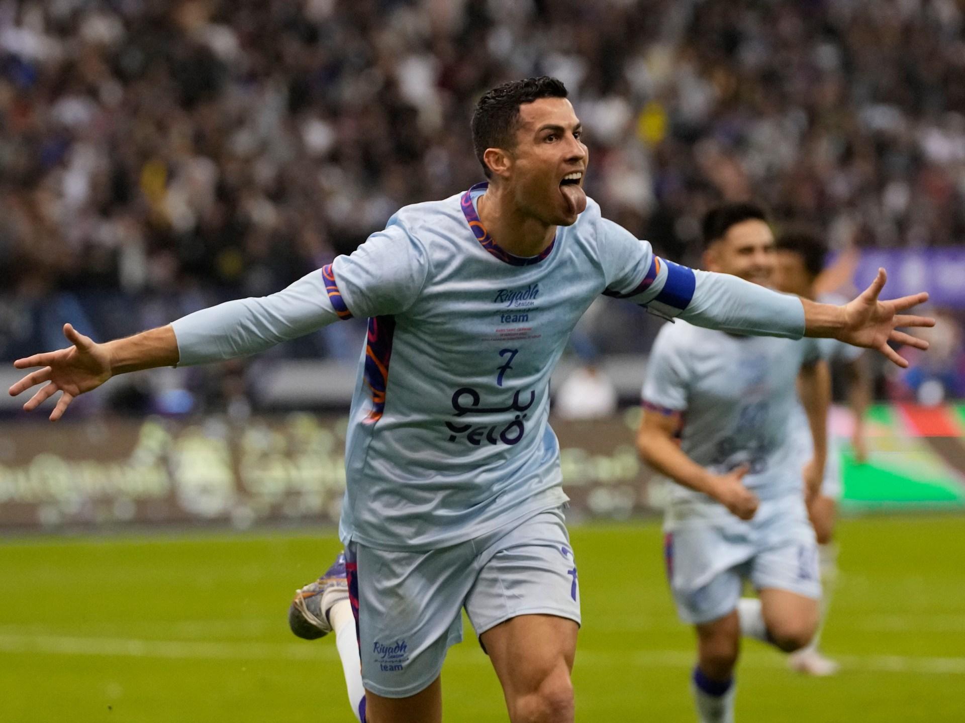 Photos Ronaldo Scores Twice In Saudi Reunion With Messi