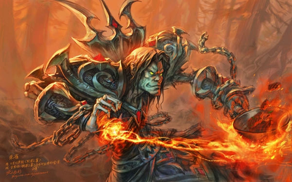 Undead Fire Mage Of Warcraft