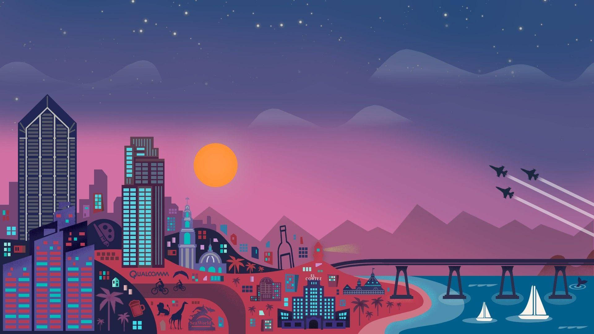 Aesthetic City Wallpaper