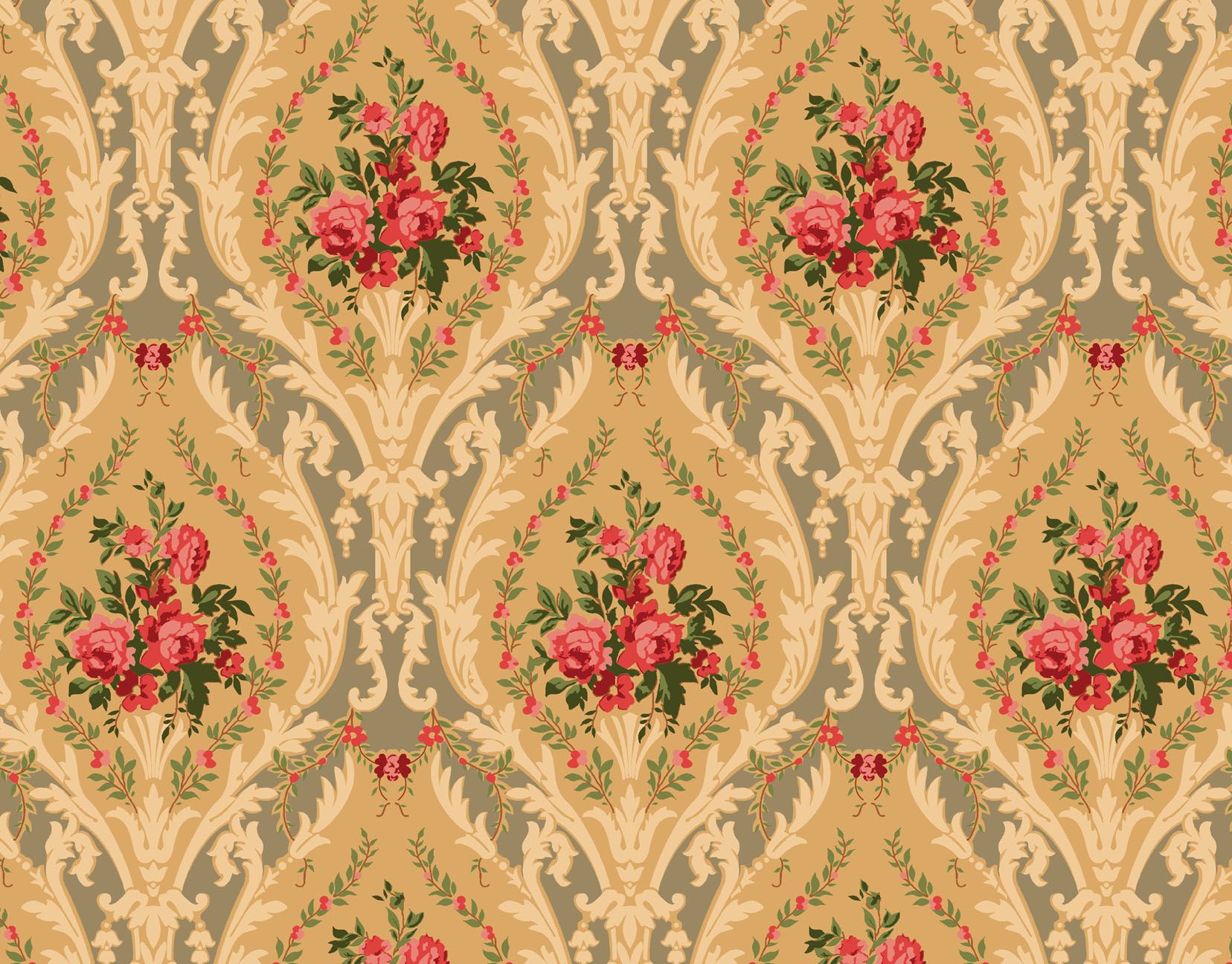 Victorian Wallpaper Top Background