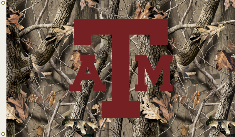 Texas A And M Aggies Camo Flag