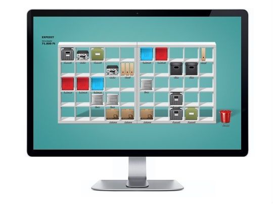 turn your desktop wallpaper into an IKEA expedit shelf