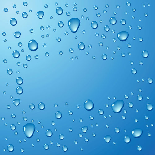 water drop vector blue background