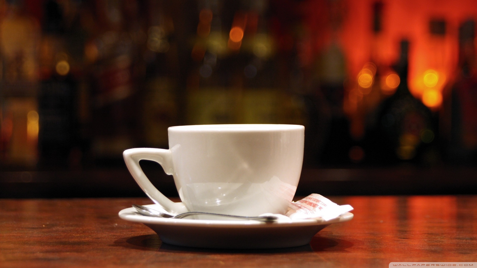 Cup Yellow Tea Biscuits Fall Wallpaper