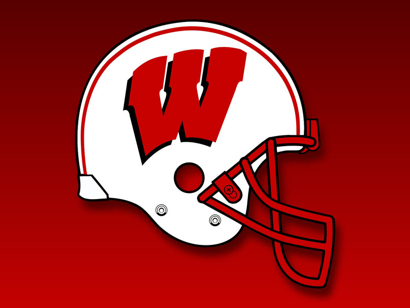 Wisconsin Badgers Helmut Logo Wallpaper