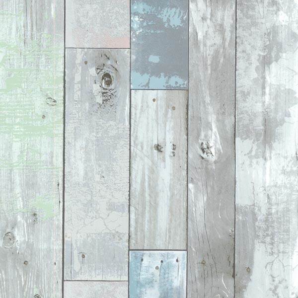 Dean Blue Distressed Wood Panel Wallpaper Rustic By