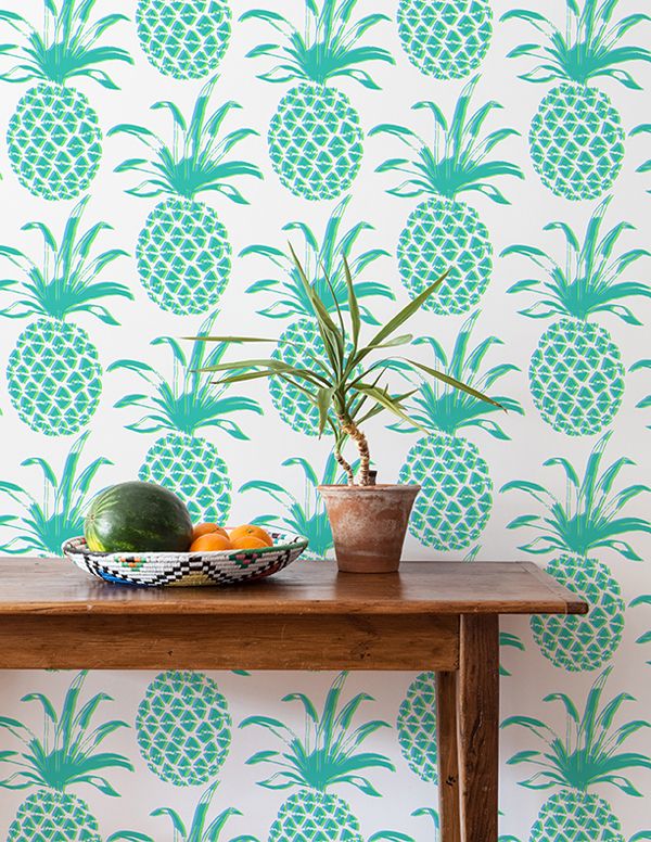 pineapple wallpaper wall wear Pinterest