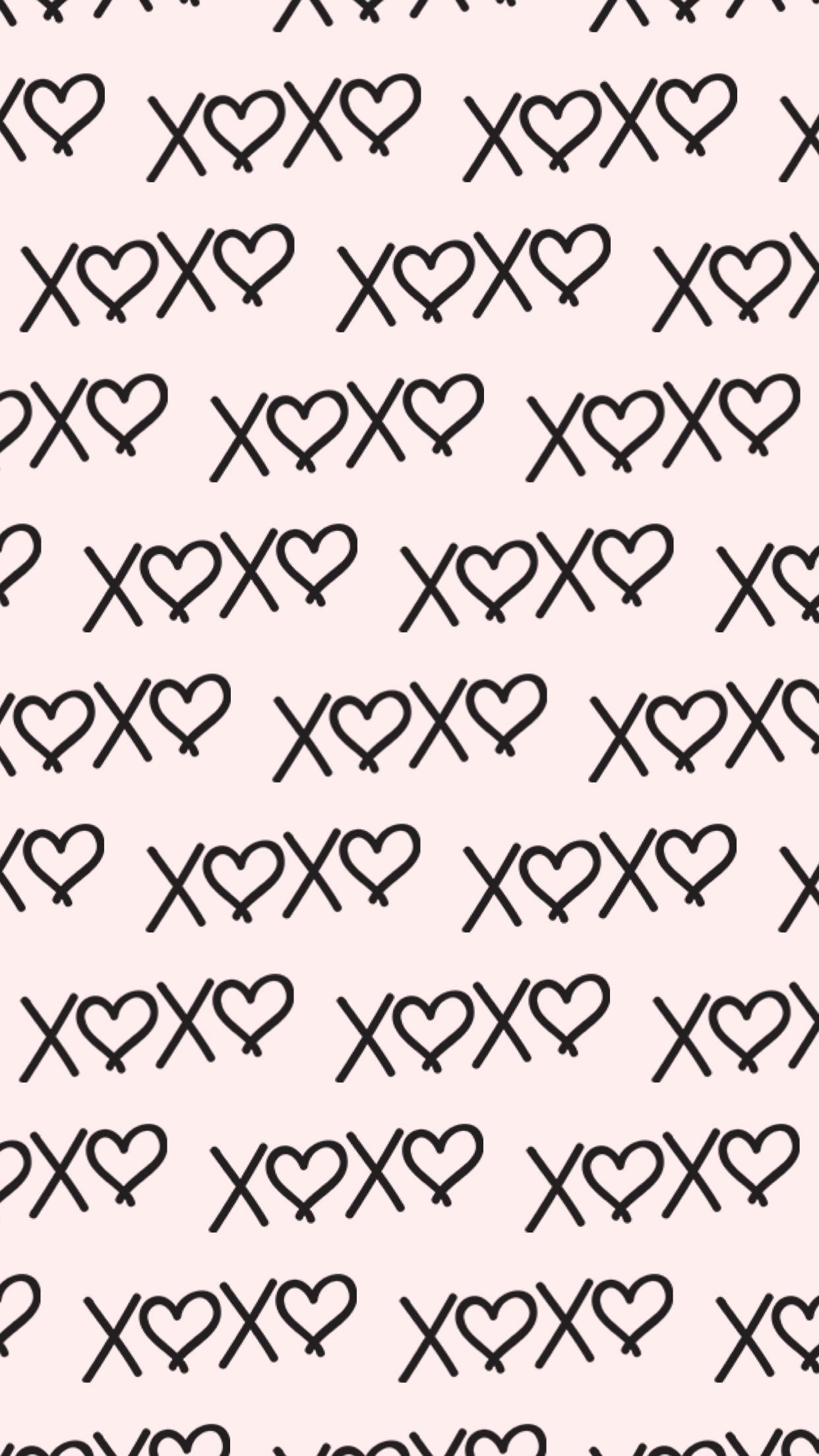 Xoxo Wallpaper Background HD iPhone Android iPad Cute