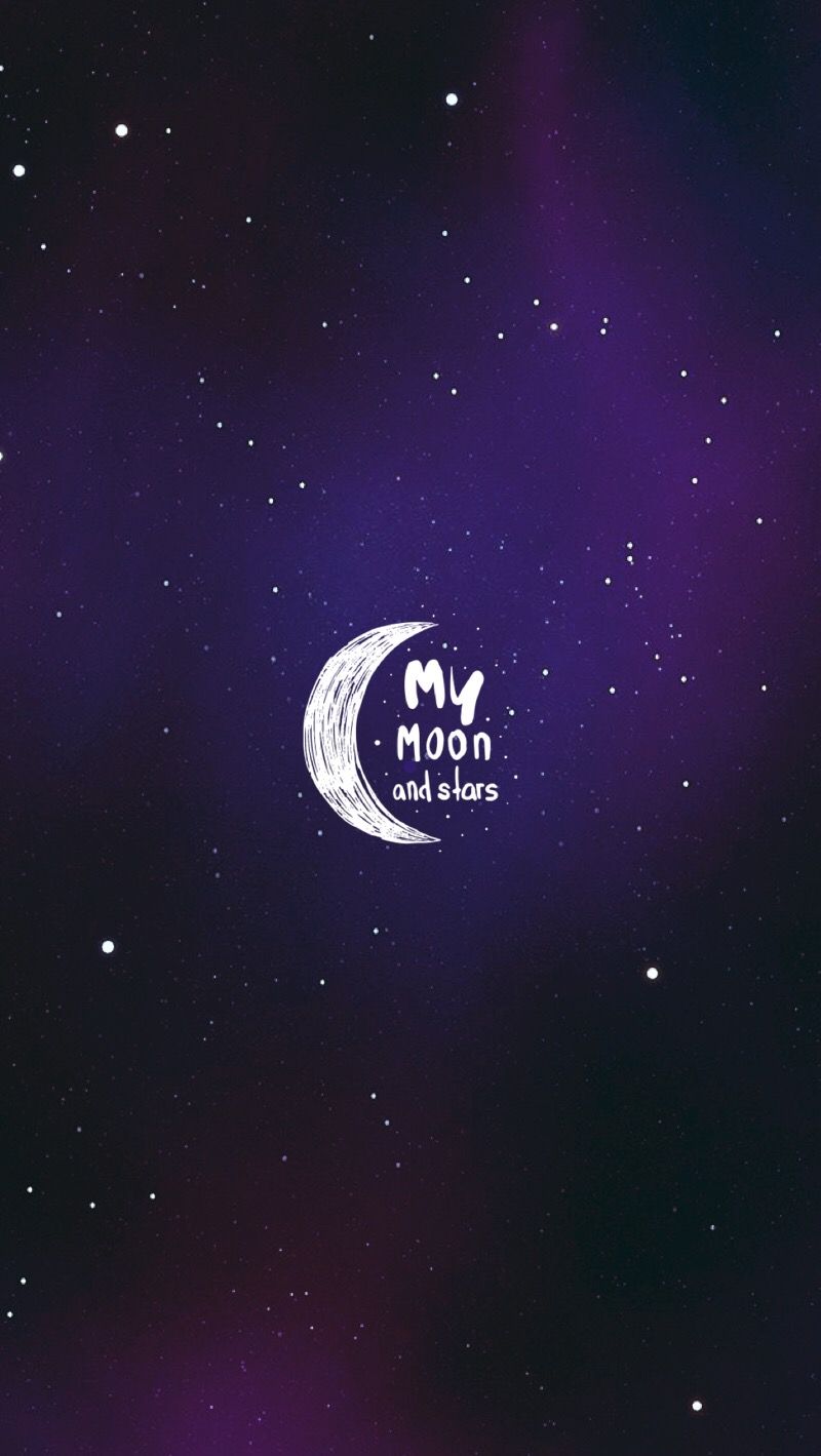 Moon Stars Wallpaper Fondos Mobile Quote Edit By Wisp