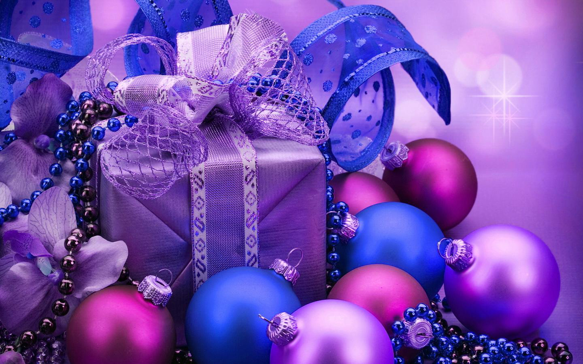 Purple and Blue Christmas