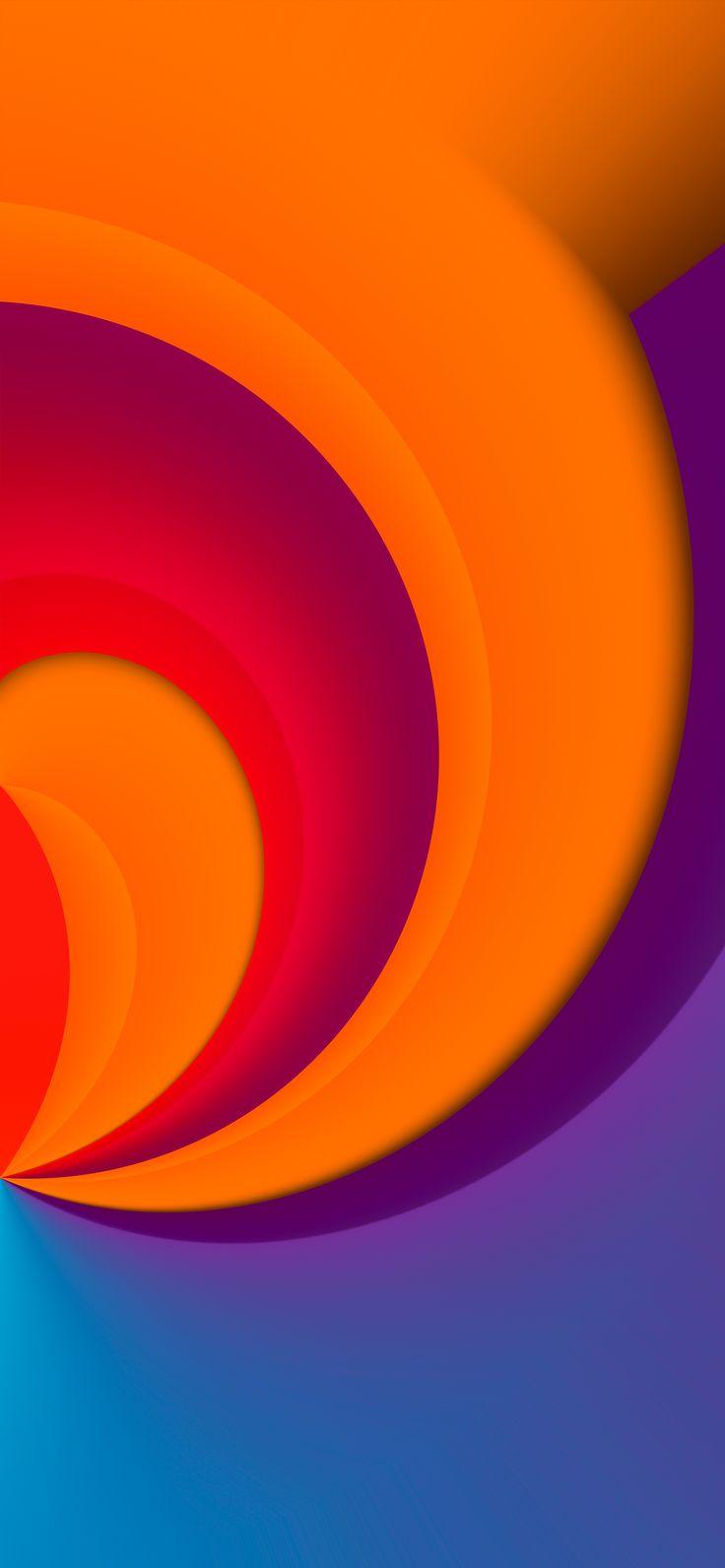 Ios Beta Swoops Of Orange And Pruple By Hk3ton Abstract