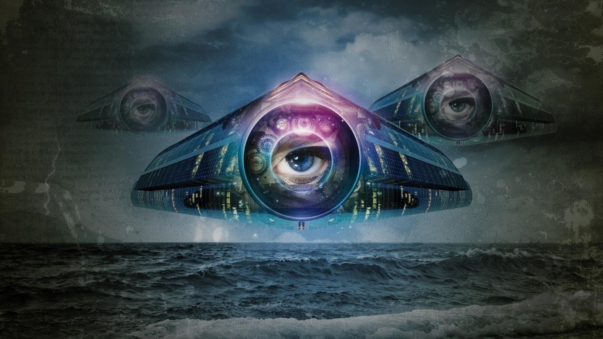 Eyes Illuminati Sea Wallpaper