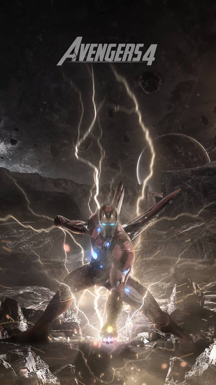 Avengers Endgame Iron Man Poster iPhone Wallpaper Superheros