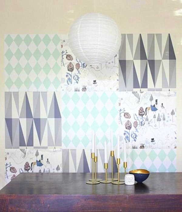 Fancy Diy Wallpaper Mosaic Paint Your Own Wall Art