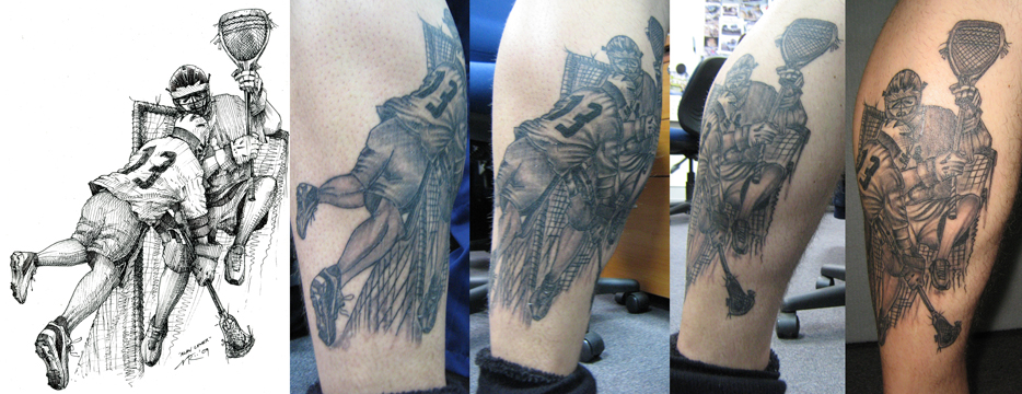 Lacrosse Tattoo Skull With Sticks This Great