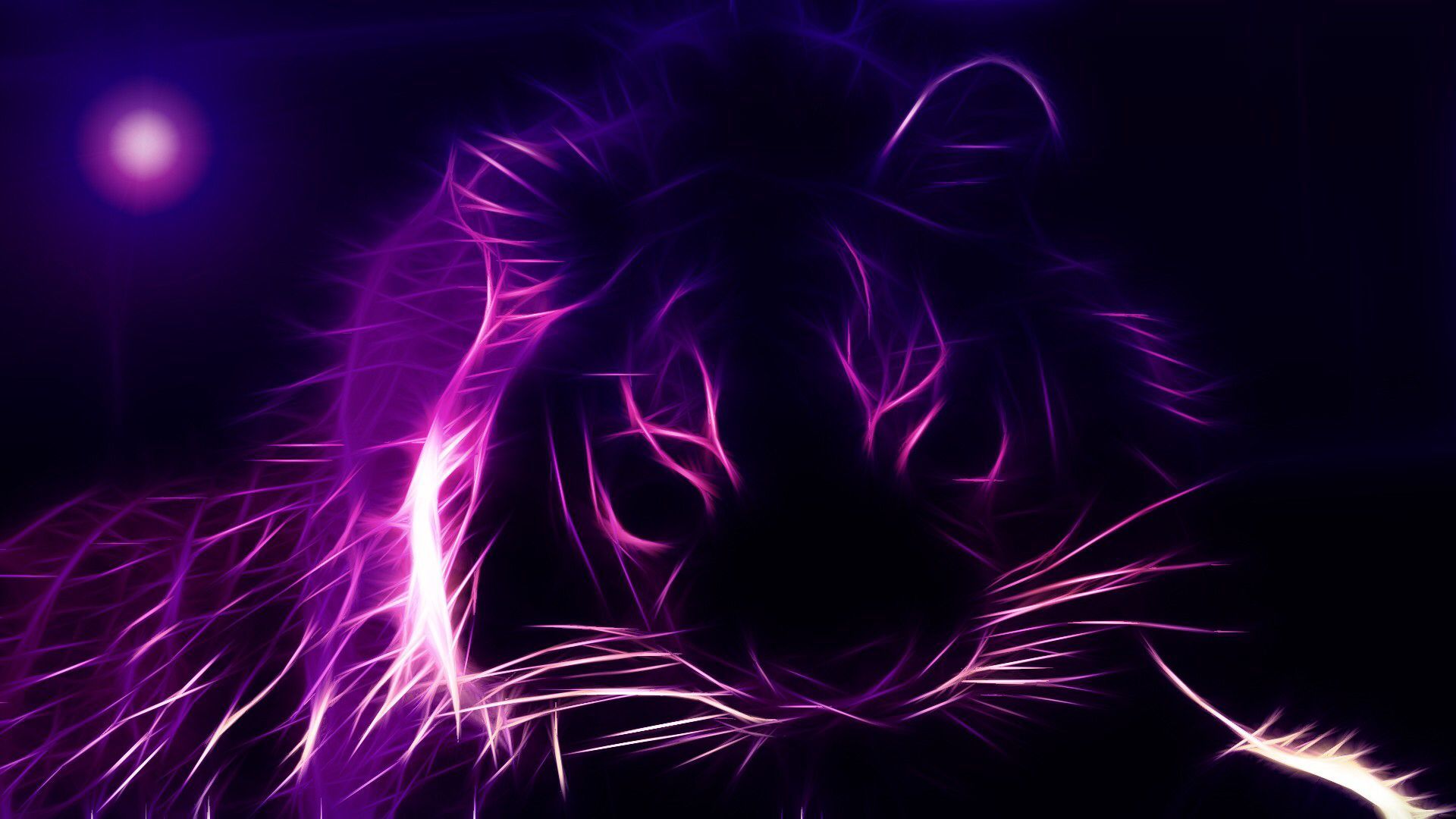 Purple Tiger Wallpaper Top Background