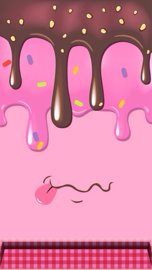 Pink Melted iPhone Wallpaper Background