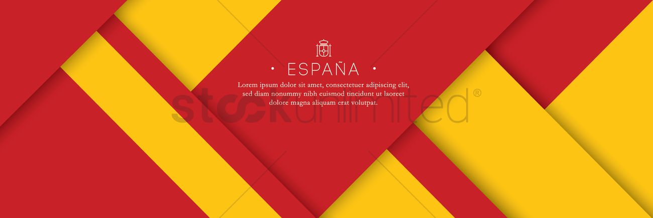 Spain Flag Background Vector Image Stockunlimited