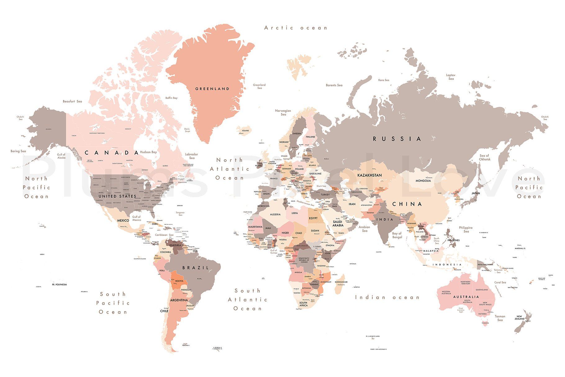Detailed World Map Max Jpeg Desktop Wallpaper Art
