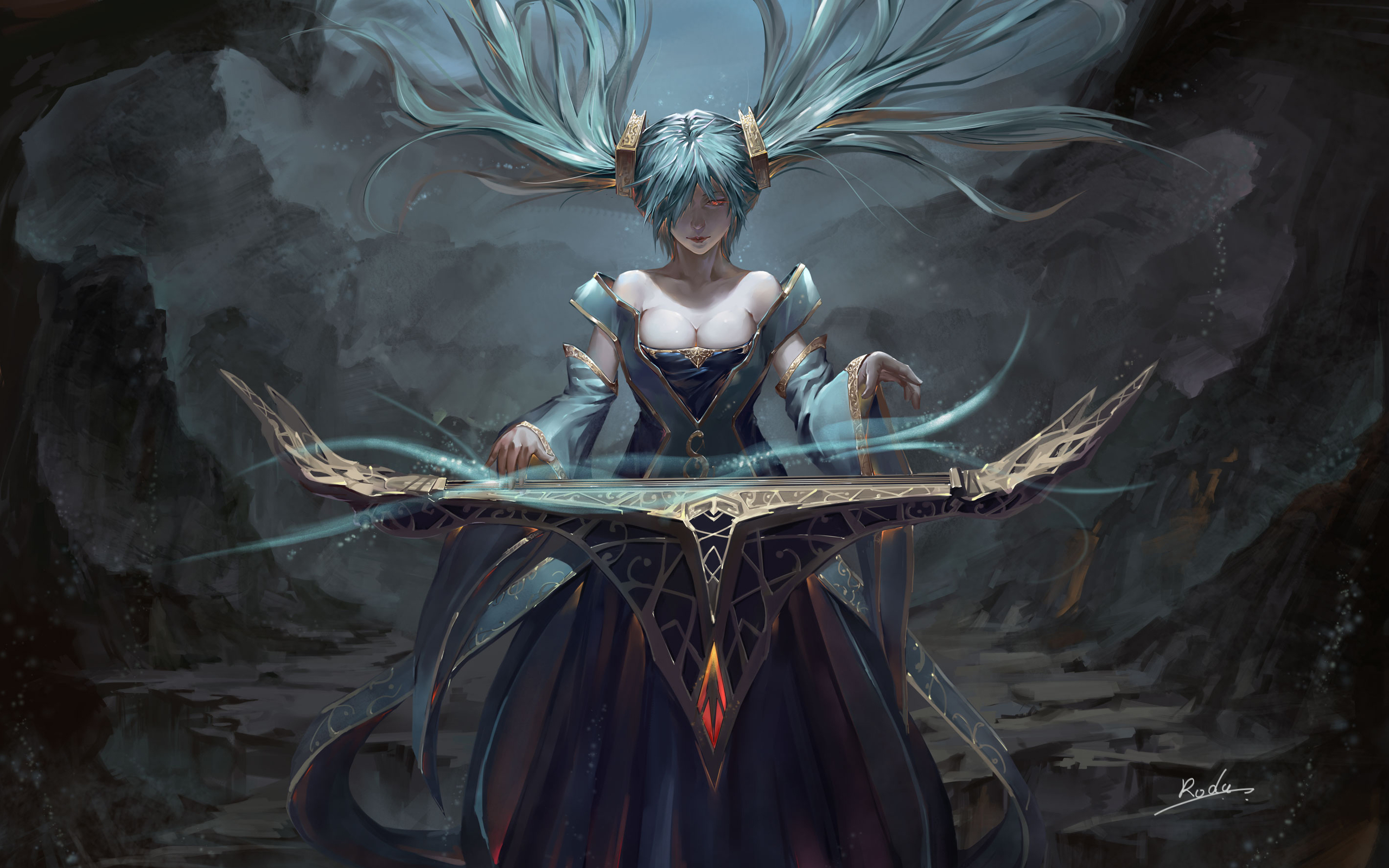 Sona League Of Legends HD Wallpaper Background Image