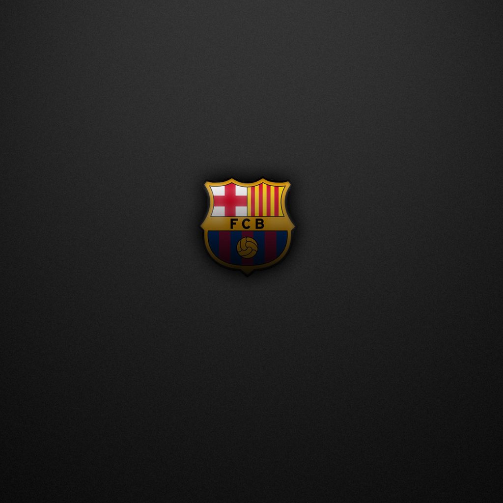 FC Barcelona logo   wallpaper for download 1024x1024
