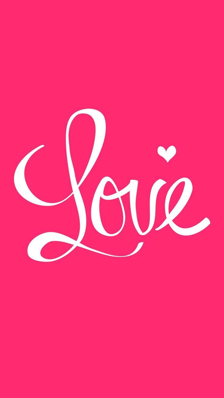 Super Cute Love sign Valentines Day iPhone Wallpaper
