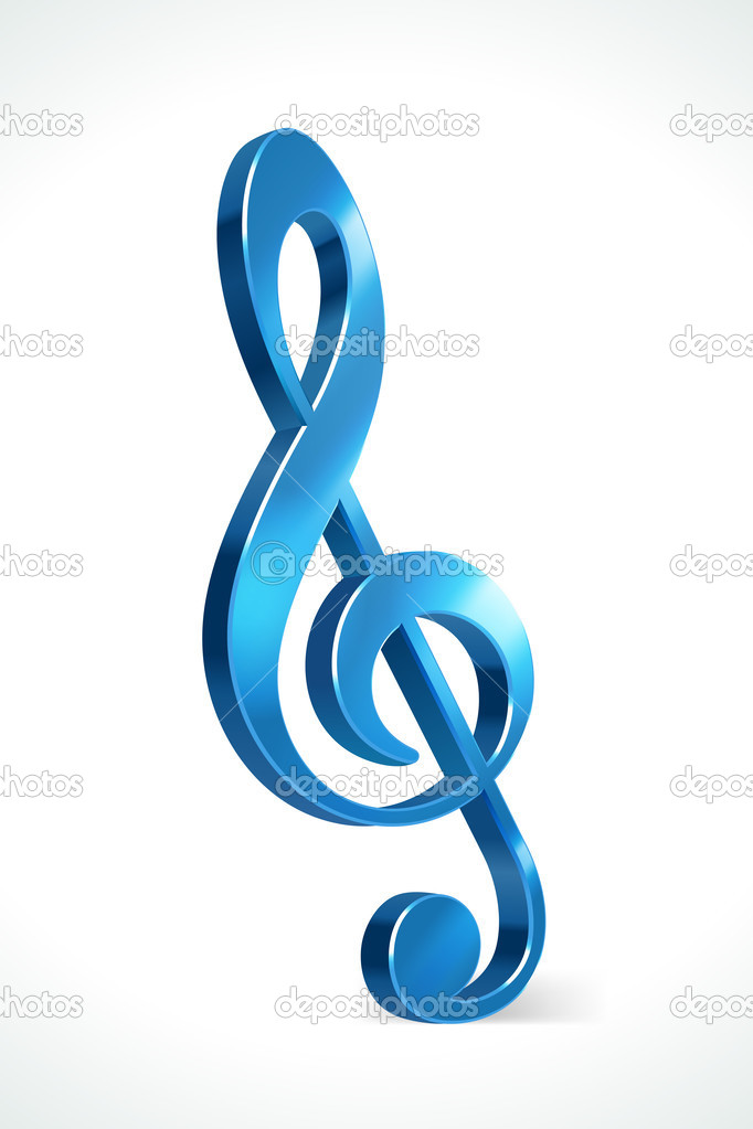 Musical Notes Background Blue Depositphotos
