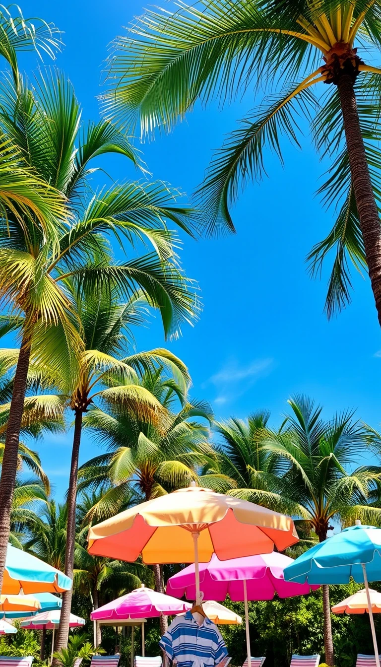Tropical Preppy Summer Wallpaper