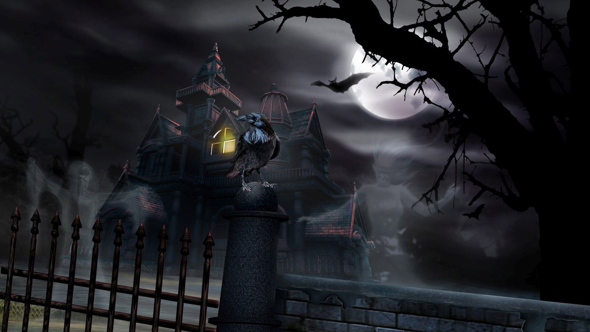 Haunted House Wallpapers 1920x1080