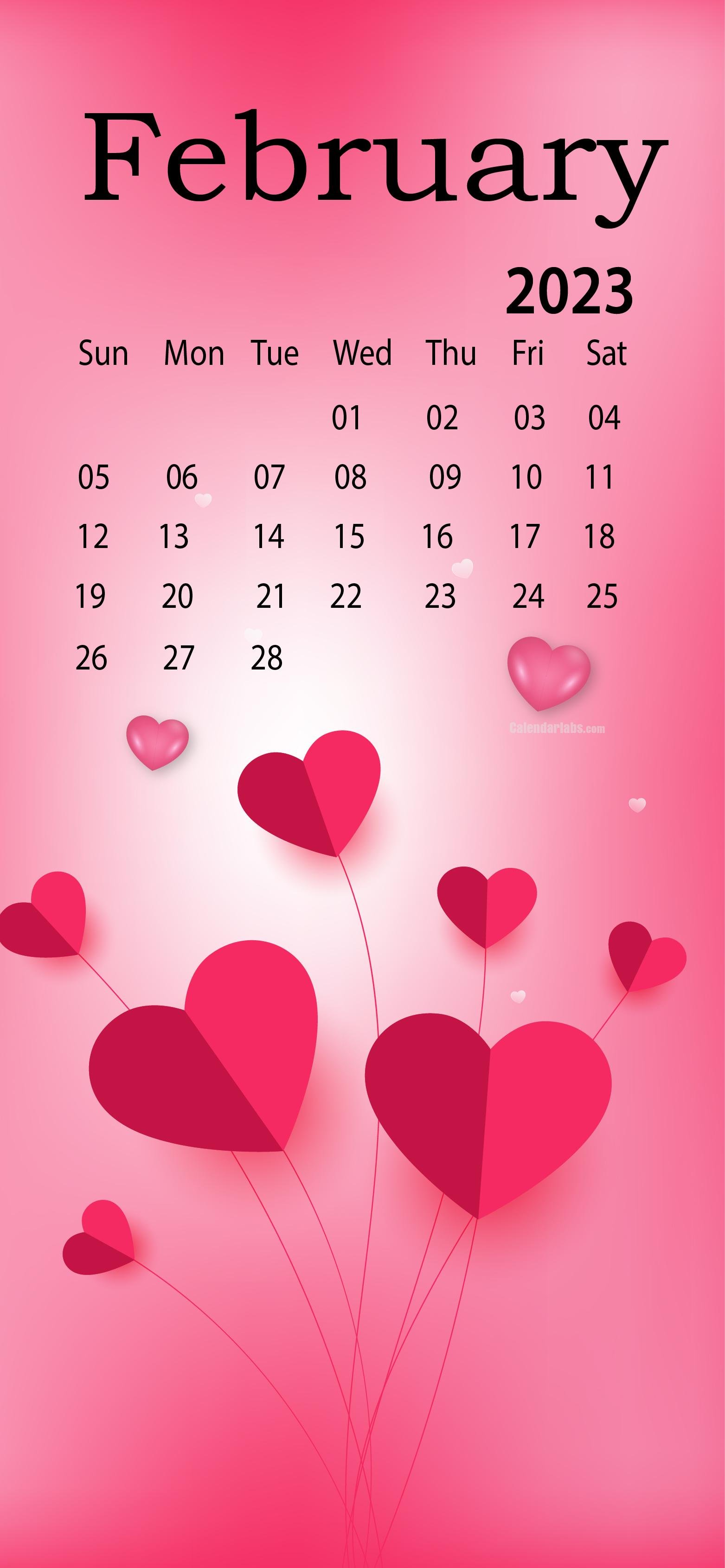 February 2023 Desktop Wallpaper Calendar   CalendarLabs