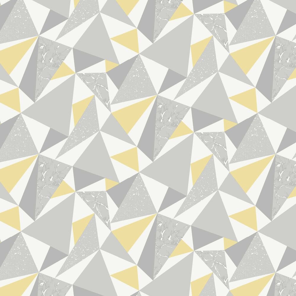 Glacier Grey And Yellow Wallpaper By Albany Texture