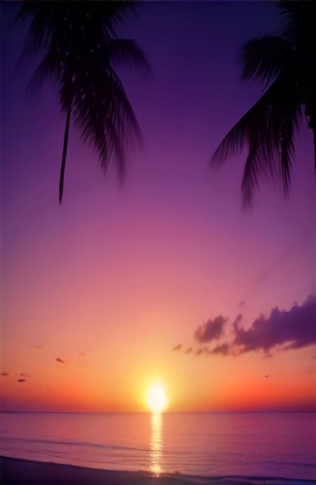 Palm Tree Sunset Wallpaper