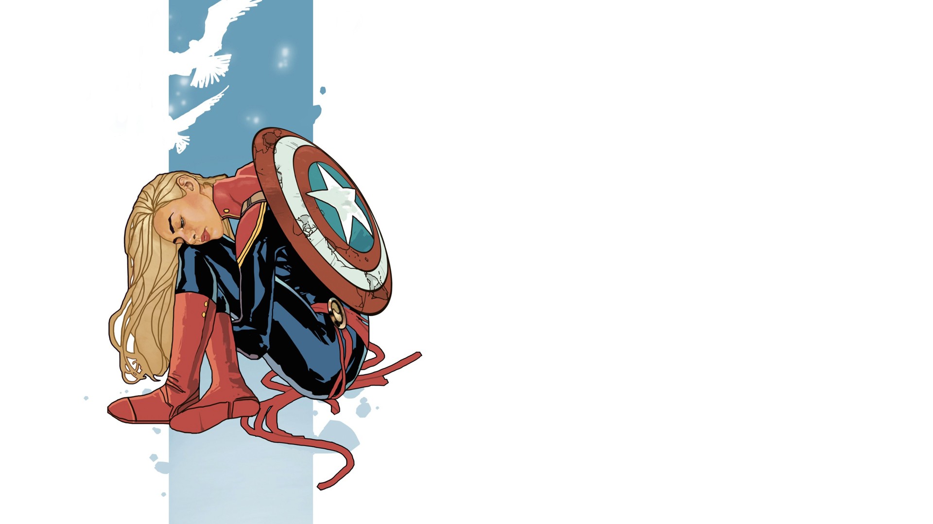 Captain Marvel Superhero Ics Wallpaper HD