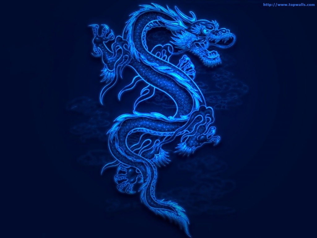 Blue Dragon Background In Resolution HD Widescreen