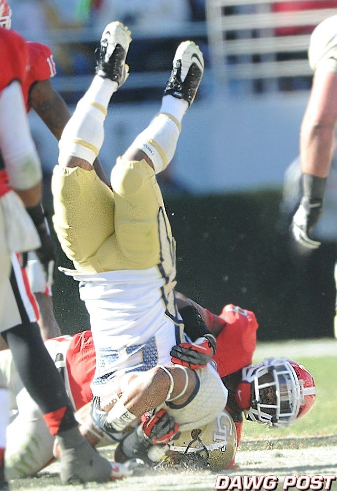 Alec Ogletree S Body Slam Against Gt Georgia Football