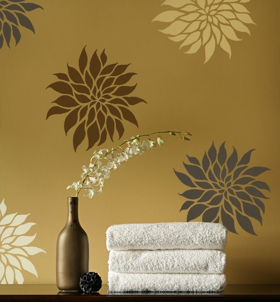 Large Print Wallpaper Accent Wall Home Inspirati