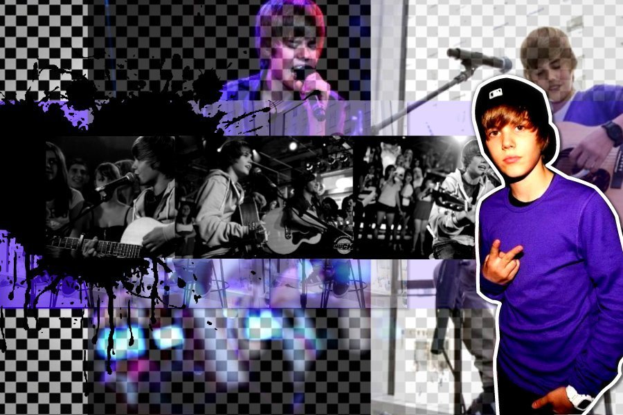 Justin Bieber Purple Wallpaper HD 2011 3