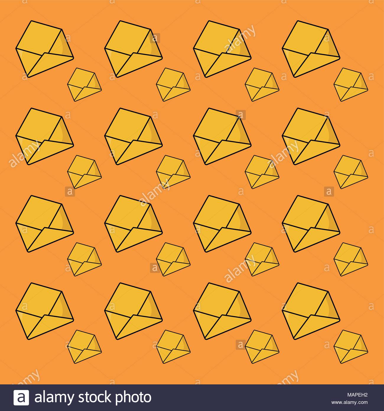 Envelopes Background Colorful Design Vector Illustration Icon