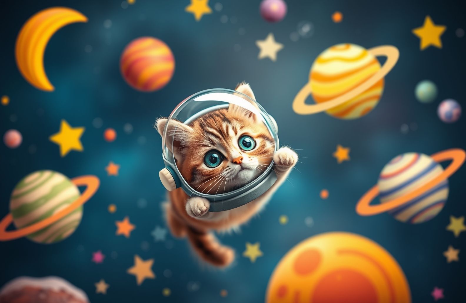 Space Cat Wallpaper