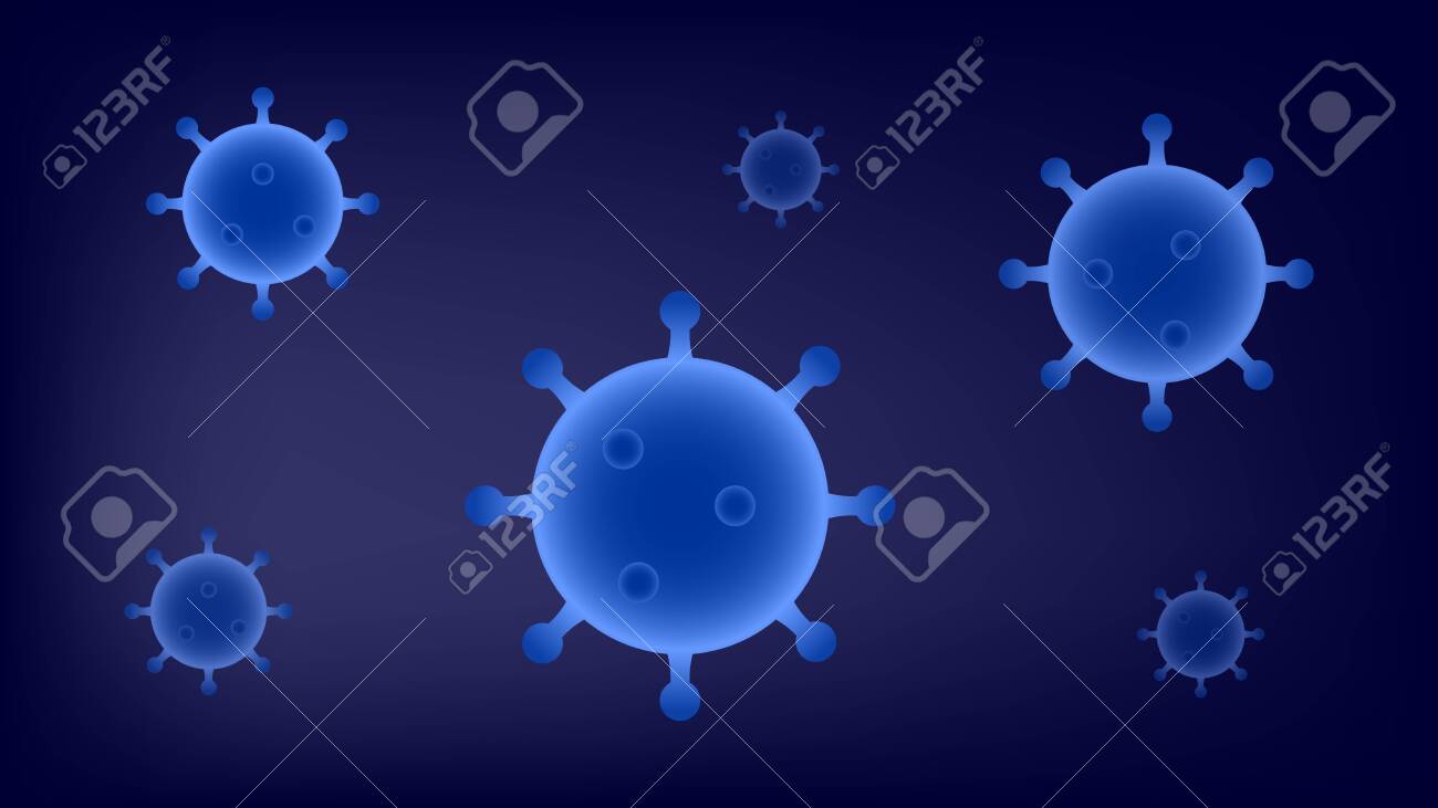 Science Wallpaper Vector Illustration Virus Background Royalty